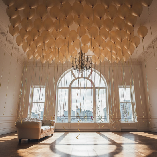 100 Helium Ceiling Balloons