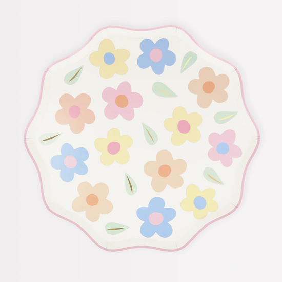 Happy Flower Party Side Plates