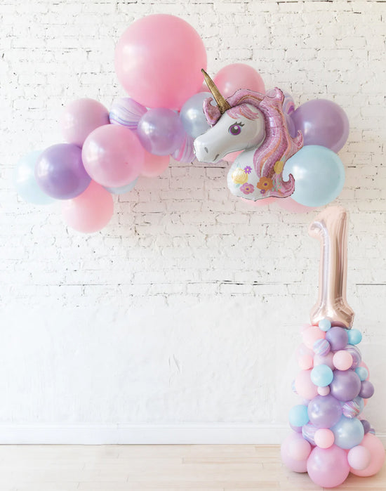 Unicorn balloon garland nz 