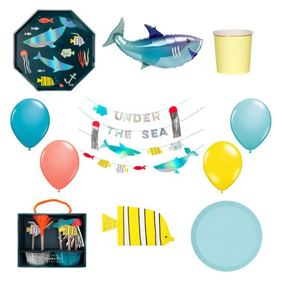under the sea shark kids party nz