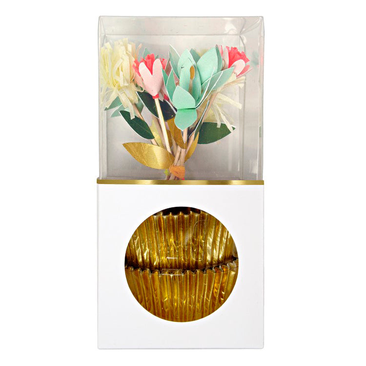 flower cupcake kit garden party