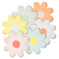 pastel daisy plates
