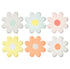 Pastel daisy party plates