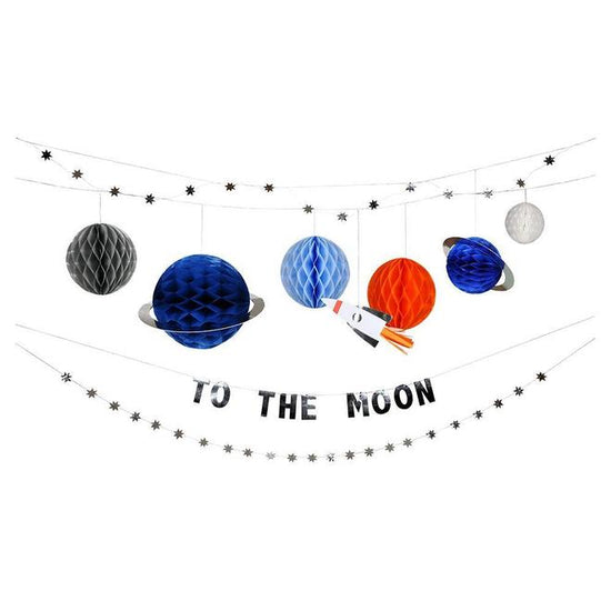 to the moon party garland