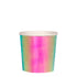 pink oil slick party cups