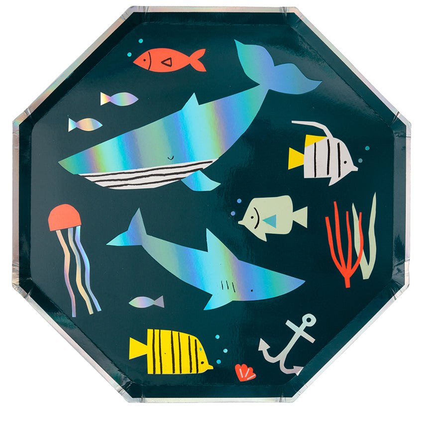 under the sea dinner party plate