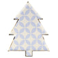 Patterned Christmas Tree Plates