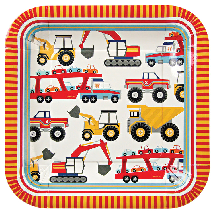big rig party plates