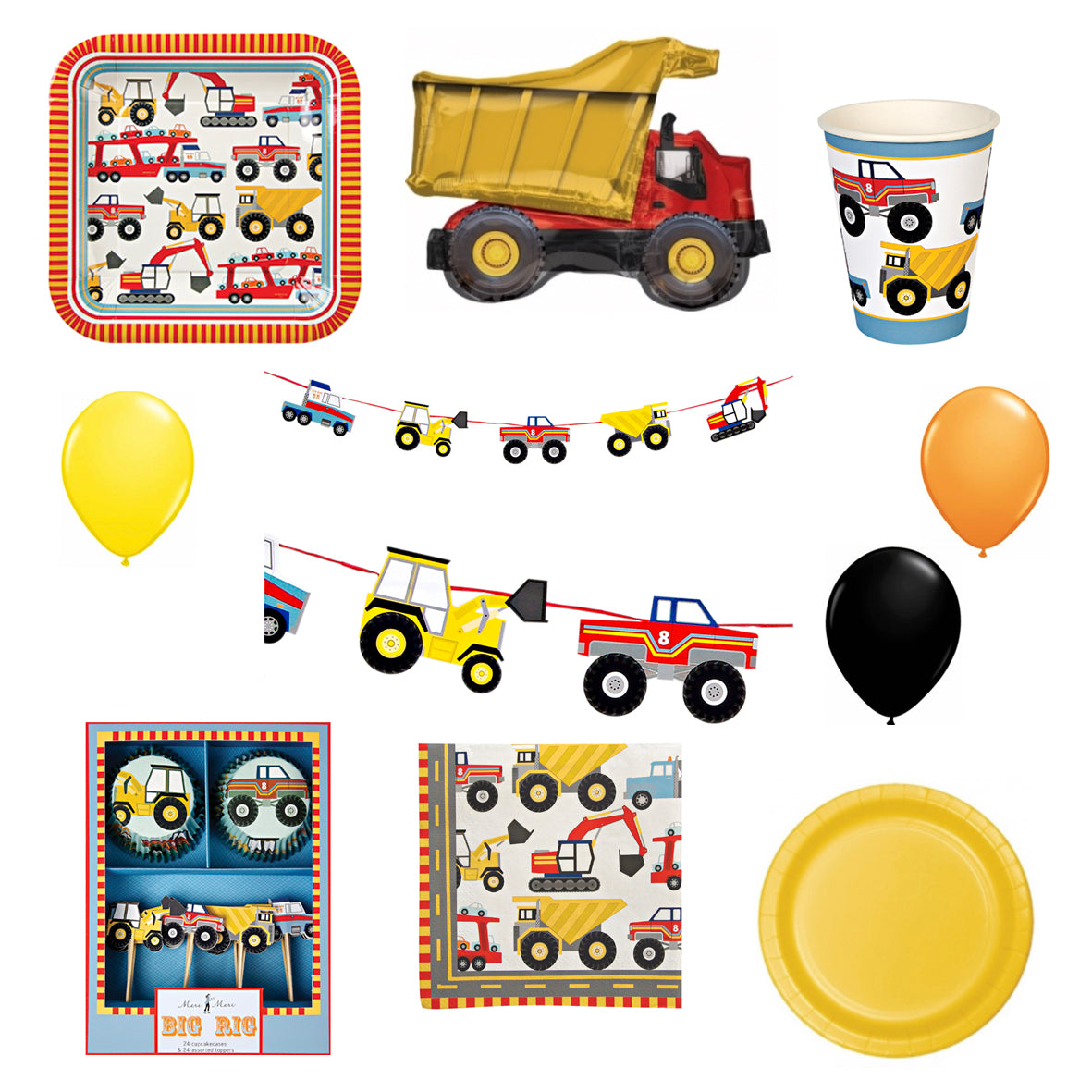 construction truck party pack nz