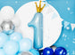 first birthday balloon blue 1