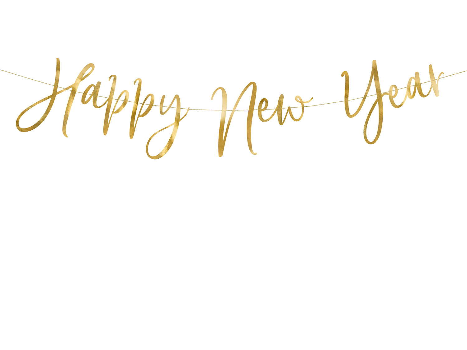 Happy New Year gold banner nz