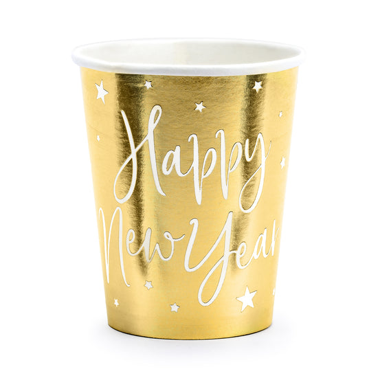 Gold Happy New Year Cups