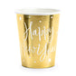 Gold Happy New Year Cups