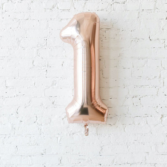 Rose Gold Foil Number Balloon