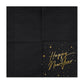 Happy New Year Black and Gold Napkins