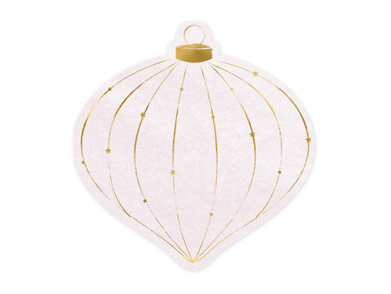 pink gold bauble Christmas napkins nz