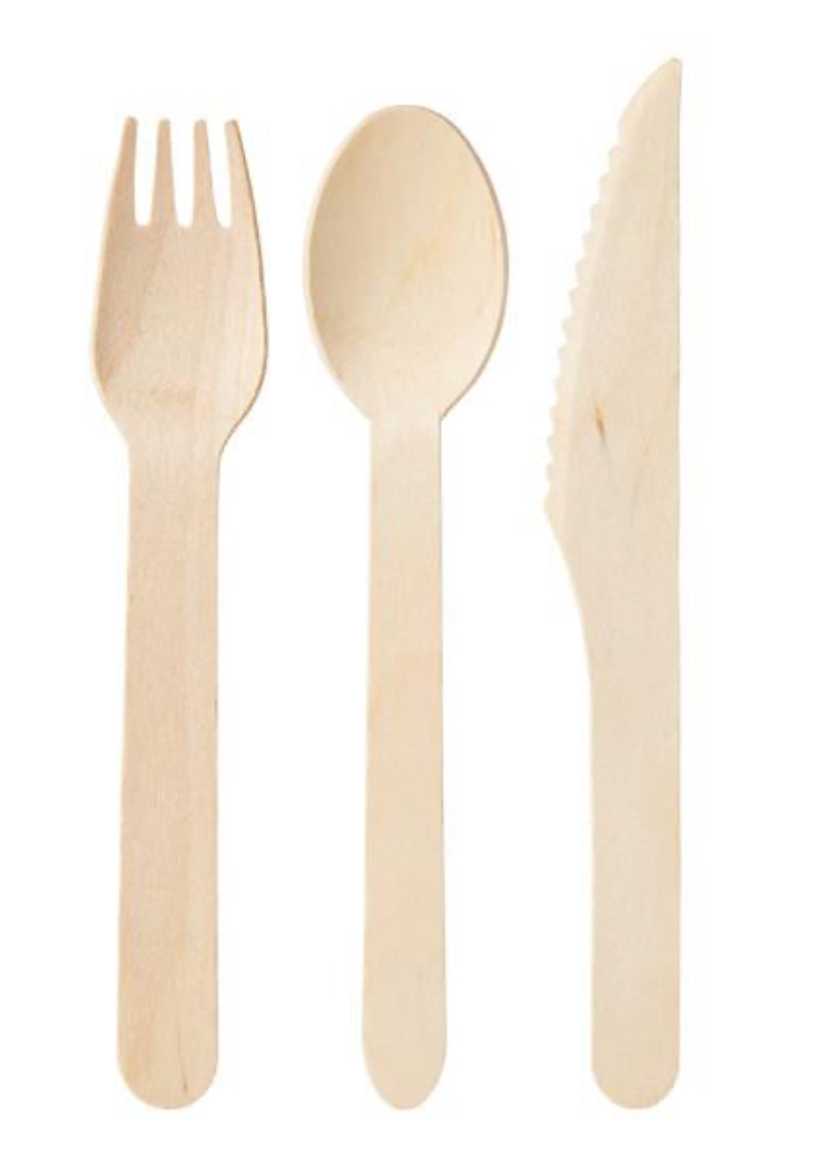 Wooden Party Cutlery