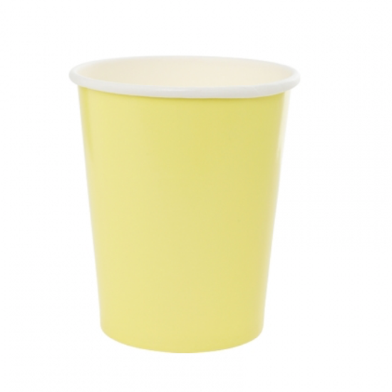 pastel yellow paper party cups nz