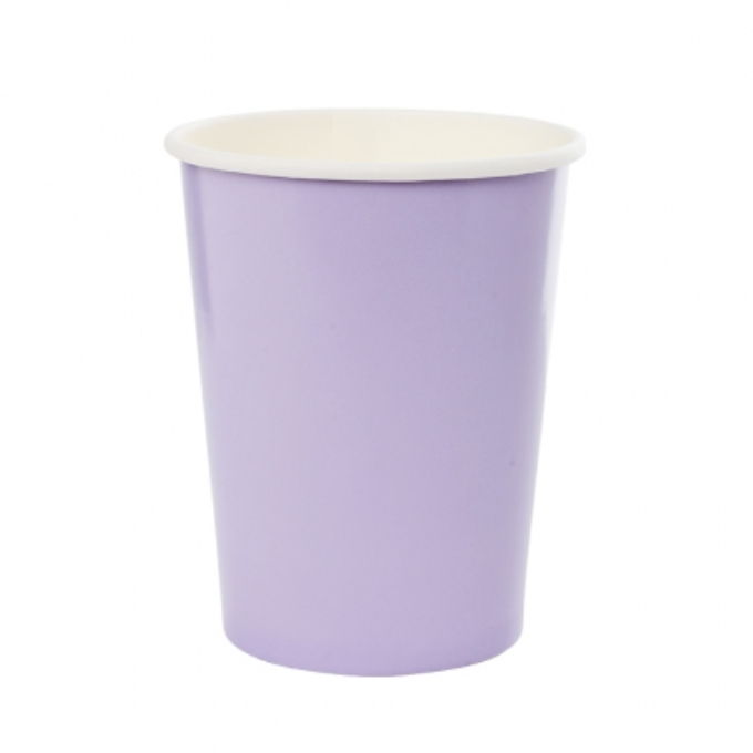 pastel lilac paper party cups nz