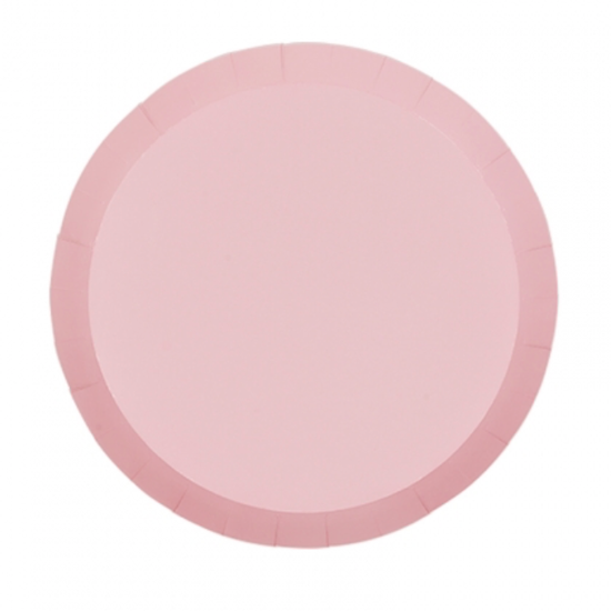 Pastel Pink Round Snack Plates