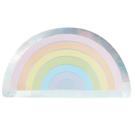 Pastel Rainbow Plates