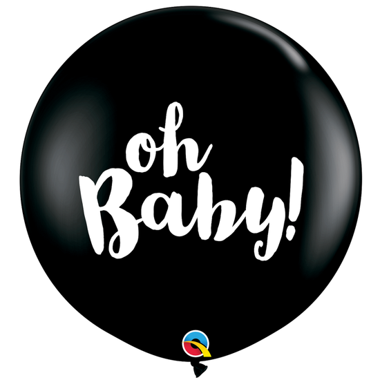Oh Baby Black Jumbo Balloon