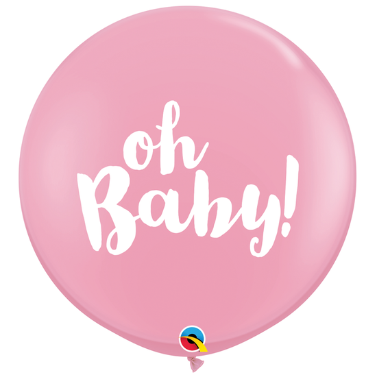 Oh Baby Pink Jumbo Balloon