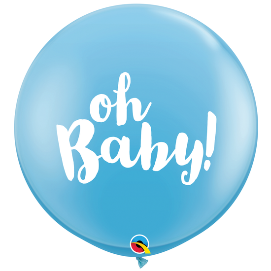 Oh Baby Blue Jumbo Balloon