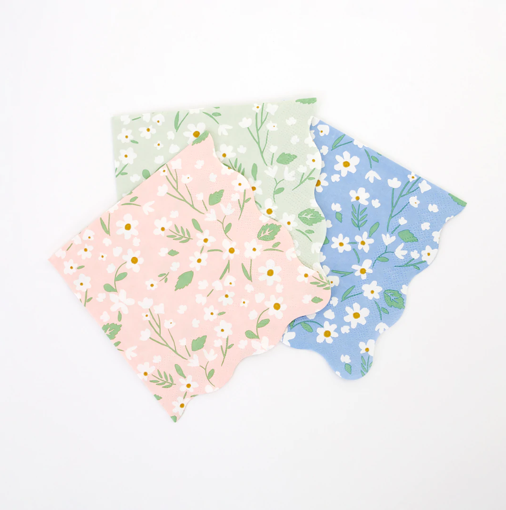 floral party napkins nz