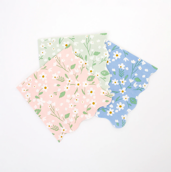 floral party napkins nz