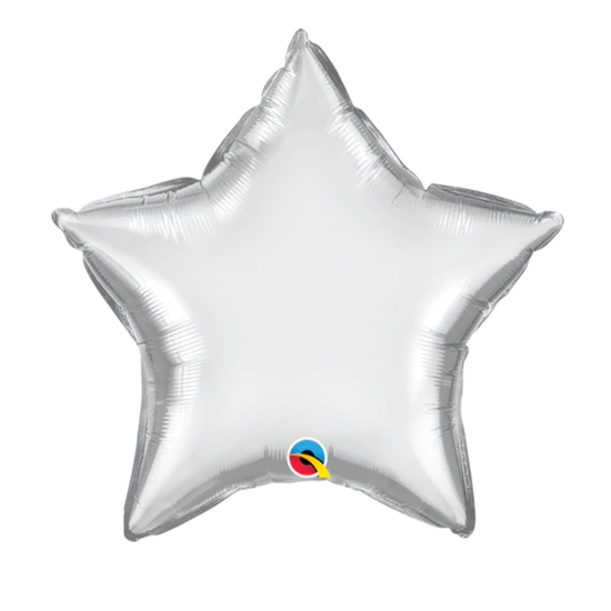 Chrome Silver Foil Star