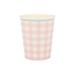 gingham party cups nz