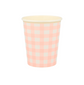Gingham Cups