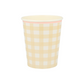 Gingham Cups