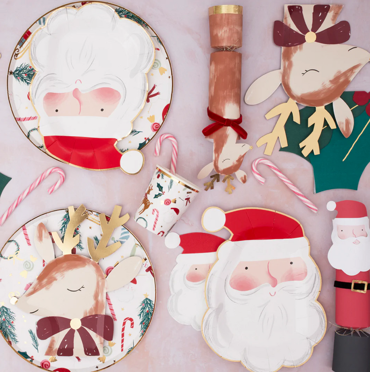 christmas party plates