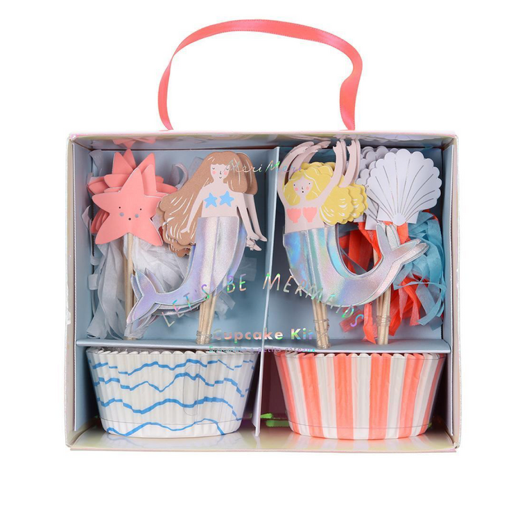 mermaid party cupcake kit