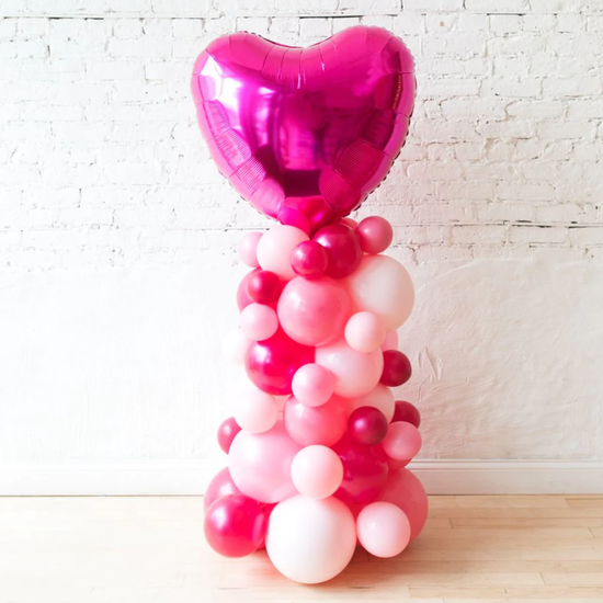 Valentine Balloon Column