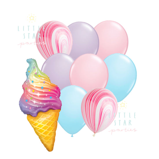 ice cream balloon bouquet nz