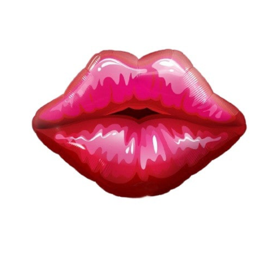 Giant Kissy Lips Foil Balloon