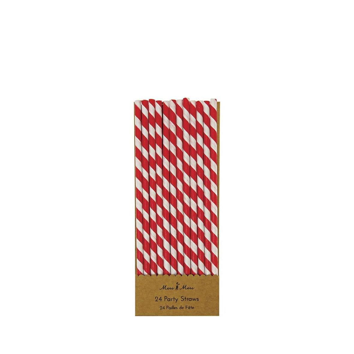 red and white party straws